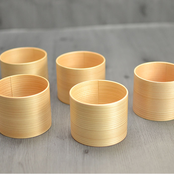 楽天市場】曲げわっぱ そうめんセット そばちょこ5客入 大館工芸社