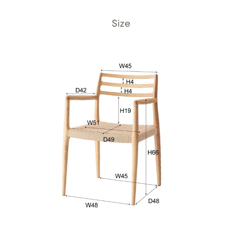 楽天市場】ペーパーコード肘ありチェア F7-135NA ダイニングチェア