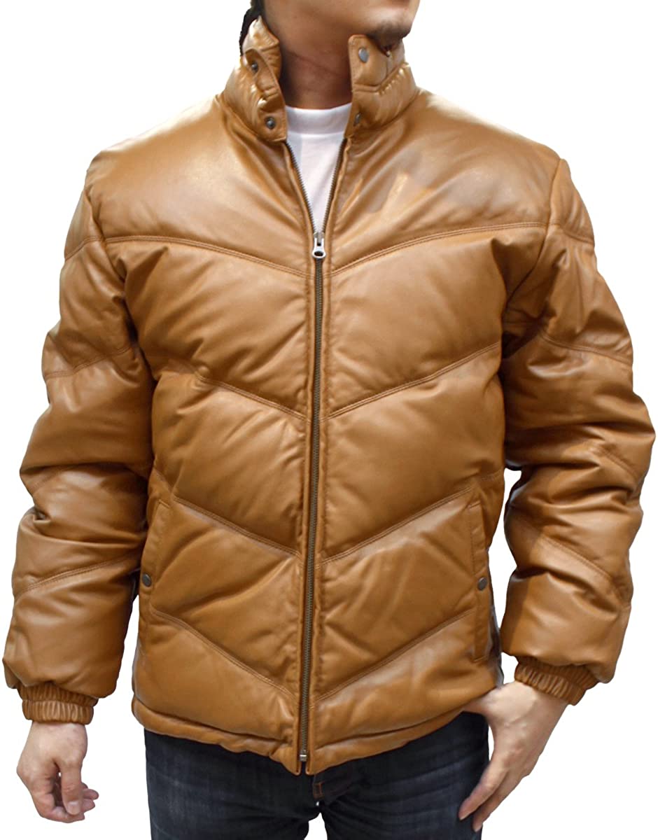 楽天市場】レザーダウンジャケット メンズ 大きいサイズ ビッグ