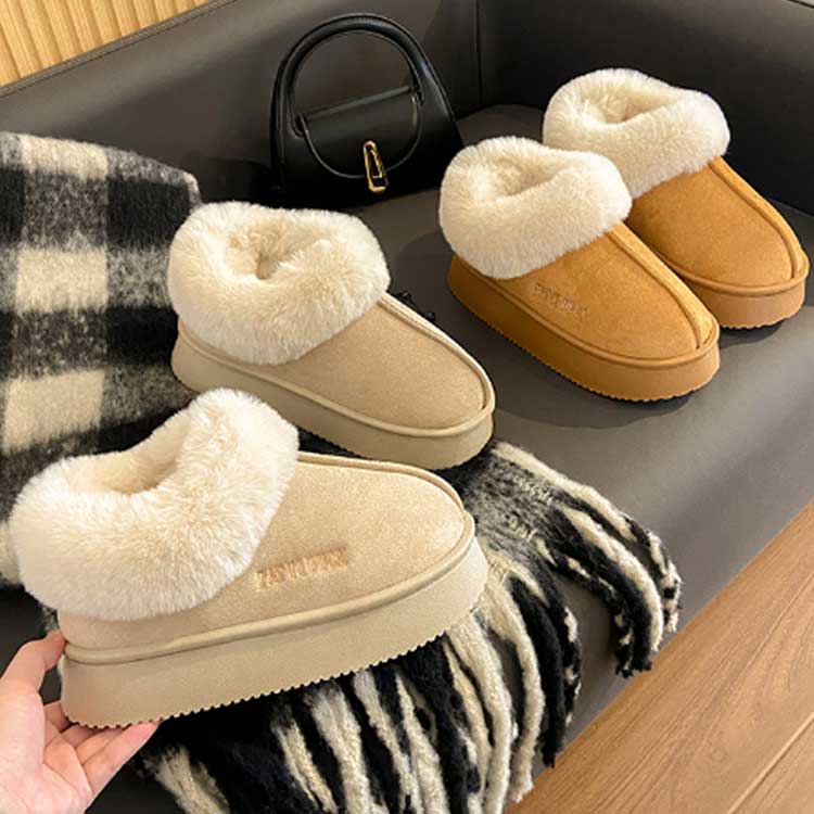 楽天市場】【厚底ムートンブーツ】ファーブーツ スノーブーツ