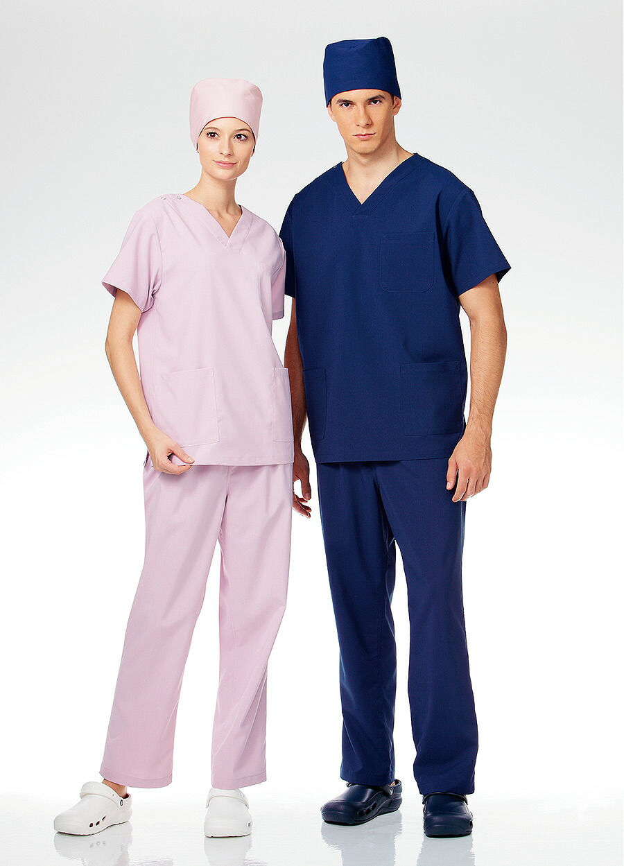 楽天市場】上下セット カゼン スクラブ+パンツ KAZEN 133 155 男女兼用