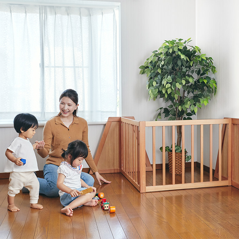 楽天市場】木製ベビーフェンス（ナチュラル）【カトージ 公式】【出産