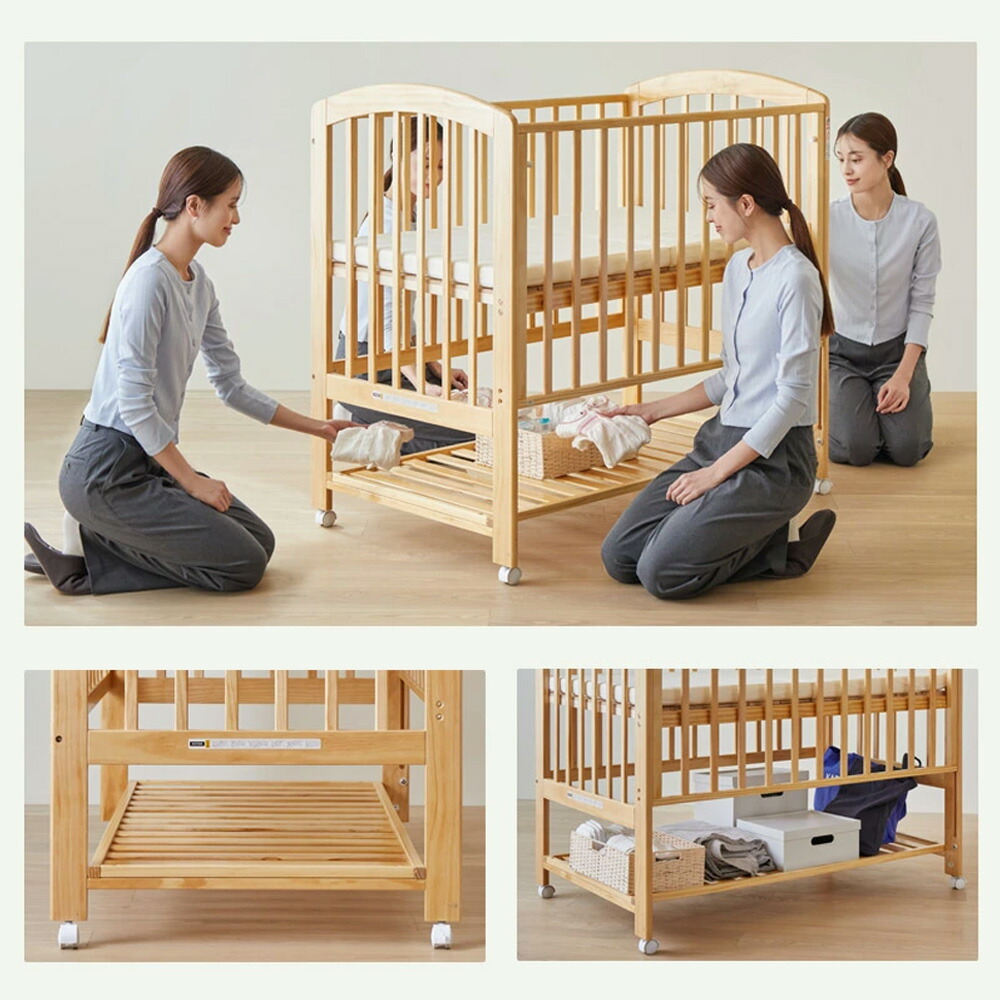 楽天市場】【公式限定】エクストラ ハイタイプ ミニベビーベッド