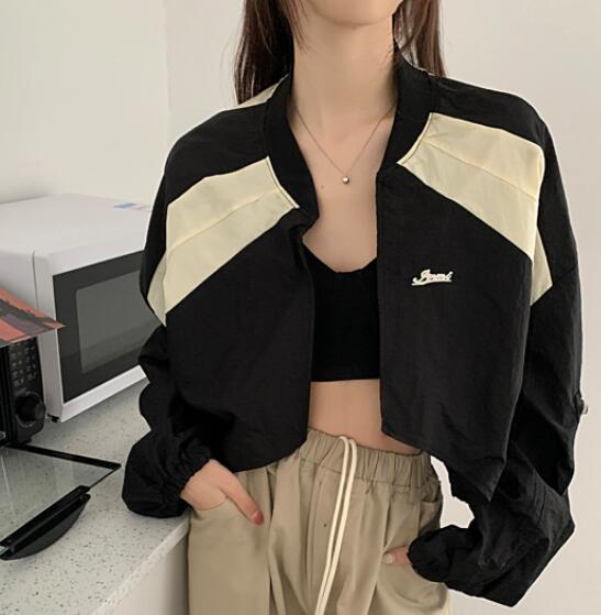 楽天市場】ショート丈 アウター ヴァーシティー ジャケット ブルゾン