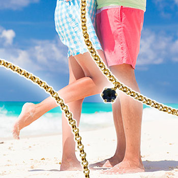 楽天市場】アンクレット ペア イエローゴールドK18 サファイア