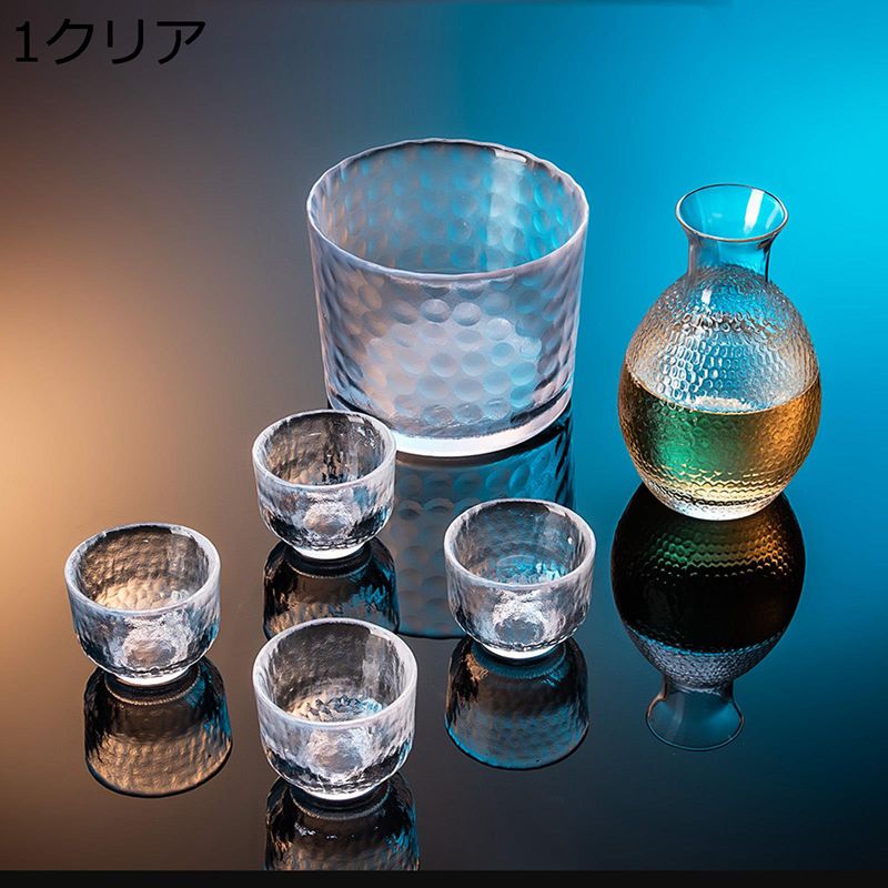 楽天市場】酒器 徳利 おちょこ セット 冷酒器 ガラス徳利 お洒落 盃