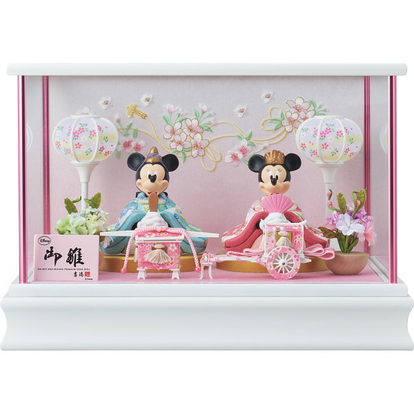 楽天市場】ディズニー ミッキー＆ミニー 親王ケース飾り ひな人形
