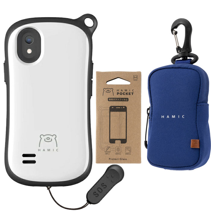 楽天市場】【セット】Hamic POCKET L 本体 (ホワイト) + 専用ポーチ