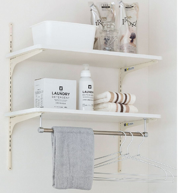 楽天市場】南海プライウッド【ランドリー可動棚 LT2P-CW-A 1セット入