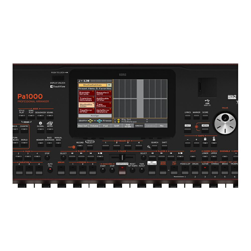 楽天市場】KORG Pa1000 コルグ アレンジャーキーボード : MUSICLAND