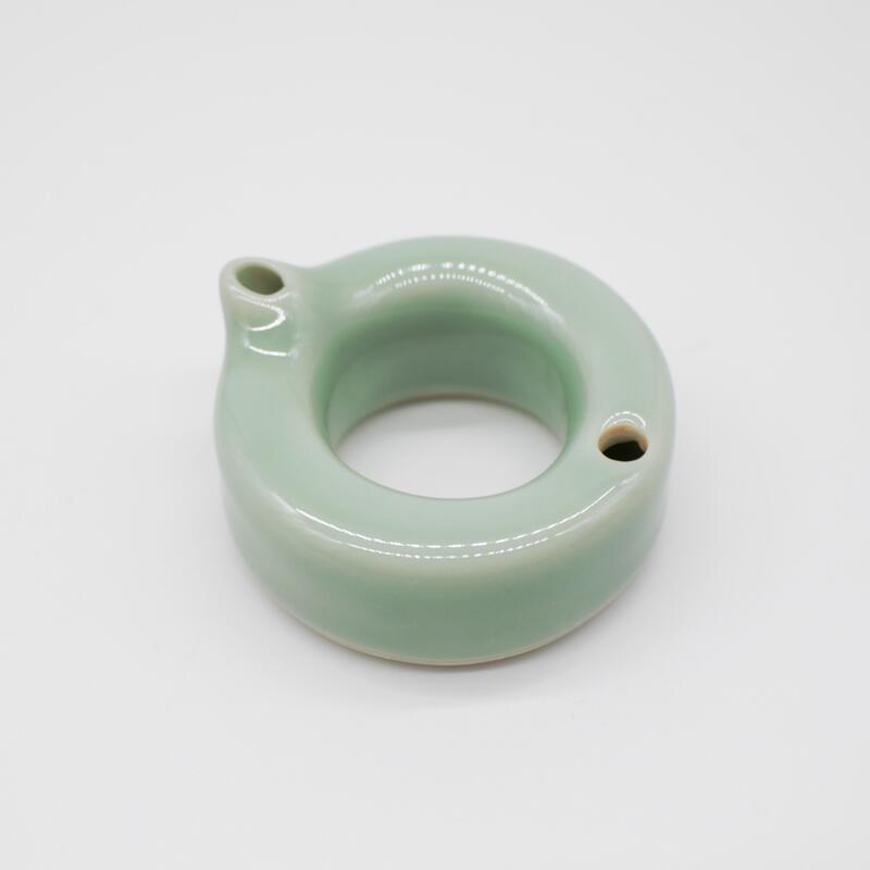 楽天市場】書道 筆置き 【九谷×菊屋】 高級水滴 青磁(丸) 焼九谷 書