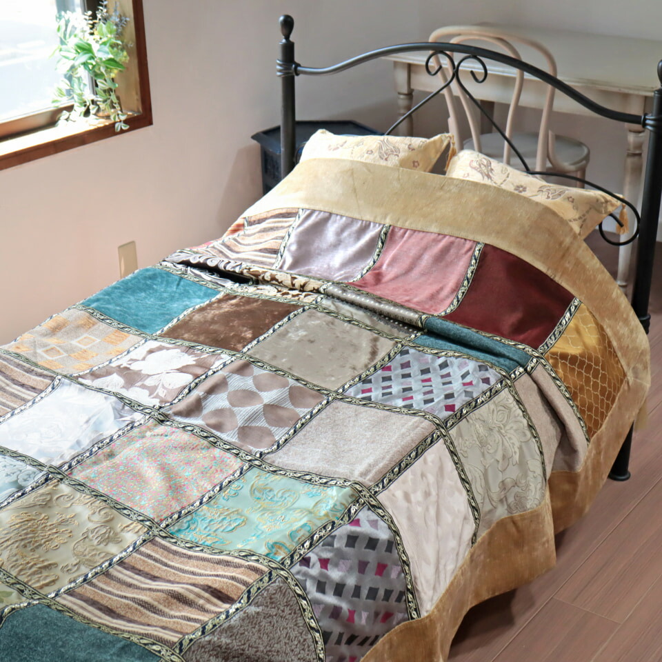 楽天市場】パッチワーク（ベッドカバー・ベッドスプレッド｜寝具カバー