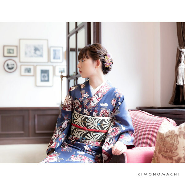 楽天市場】(洗える着物10％OFF 3/12迄)洗える着物 袷着物単品 「花紋