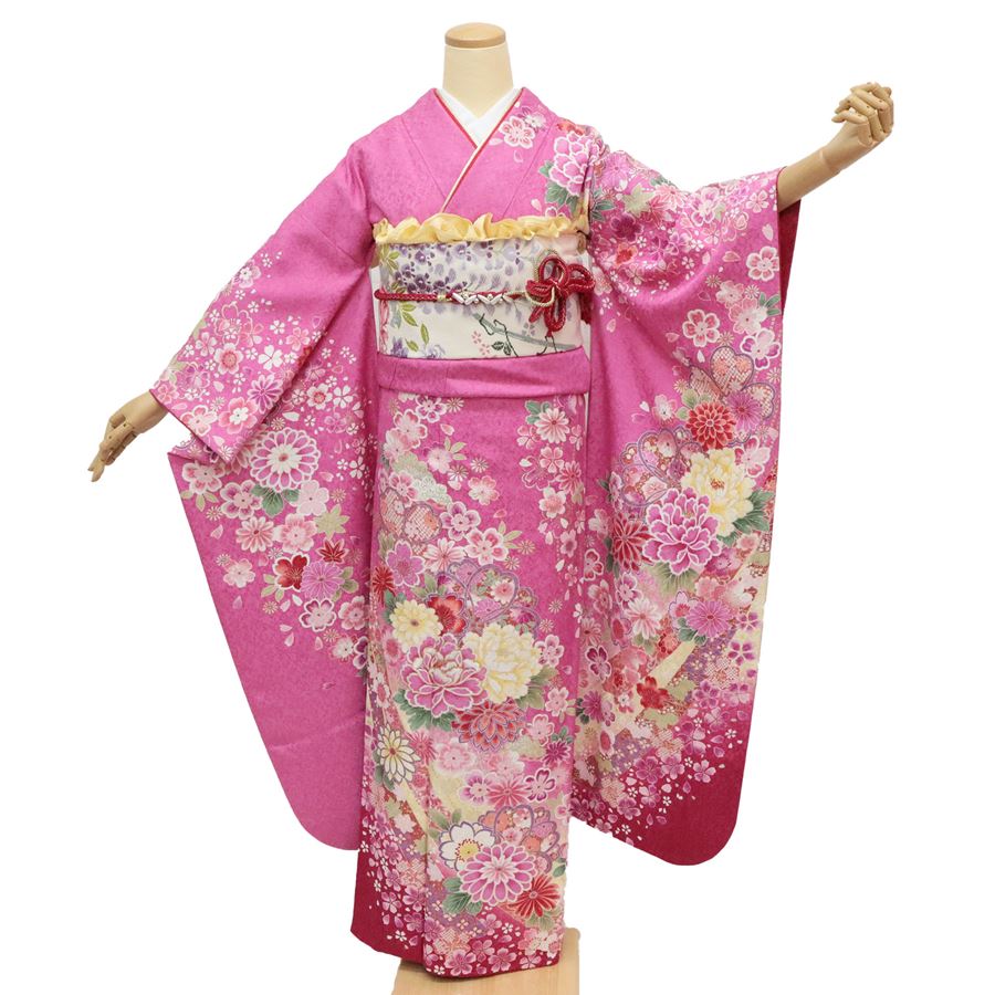 楽天市場】振袖 中古 フルセット 長襦袢つき 正絹 格安 リサイクル