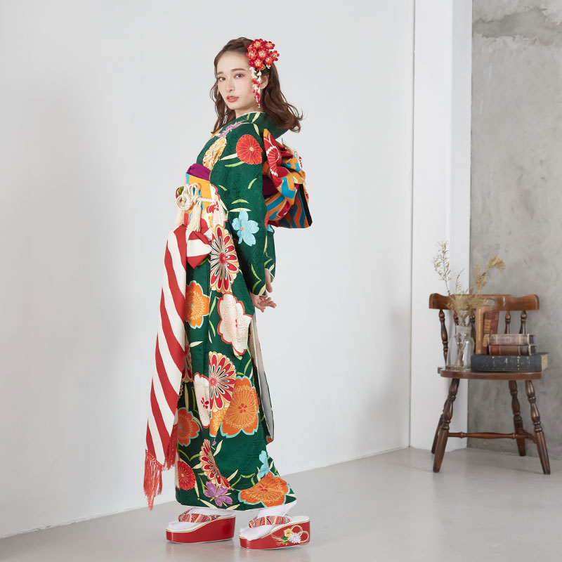 楽天市場】成人式早割クーポン10％オフ【振袖 レンタル】RS1902 正絹