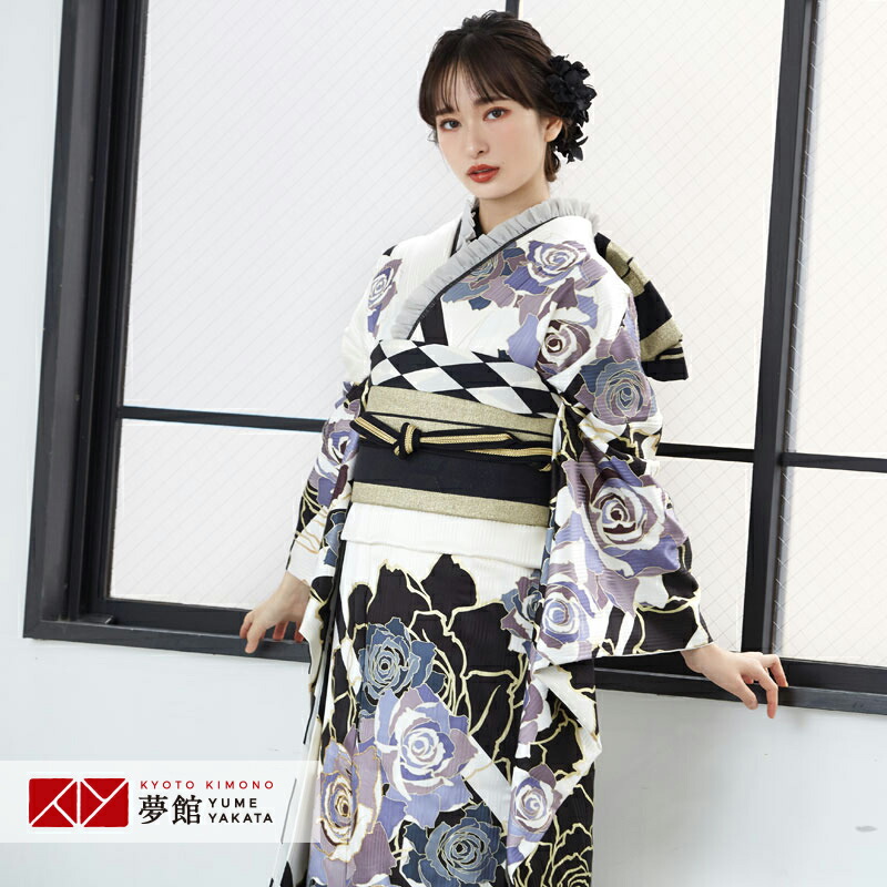 楽天市場】【振袖 レンタル】 結婚式 結納R1933 正絹 白 薔薇尽くし