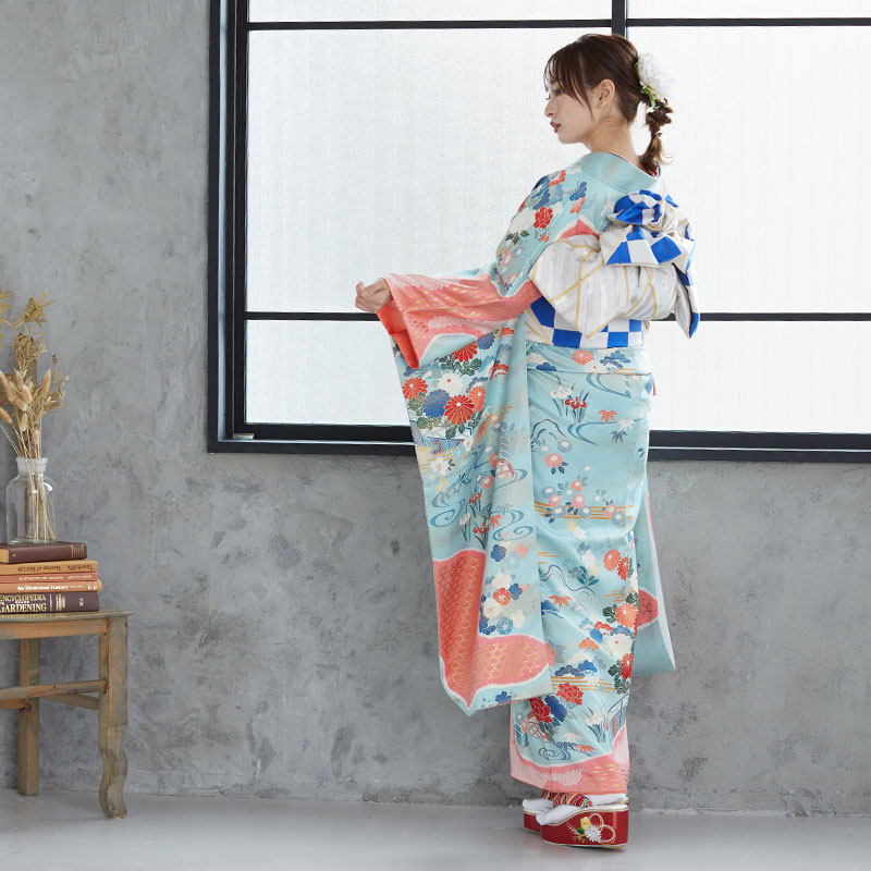 楽天市場】成人式早割クーポン10％オフ【振袖 レンタル】RS773 正絹