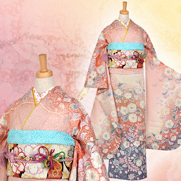 楽天市場】成人式早割クーポン10％オフ【振袖 レンタル】RS802 正絹