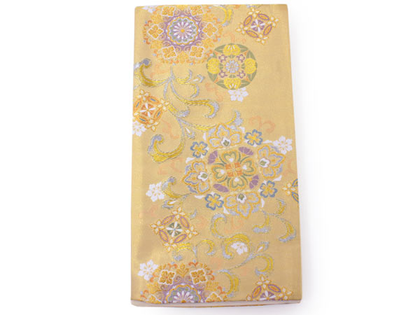 楽天市場】袋帯 フォーマル 全通 金 花紋 唐草 宝相華 七宝 礼装用