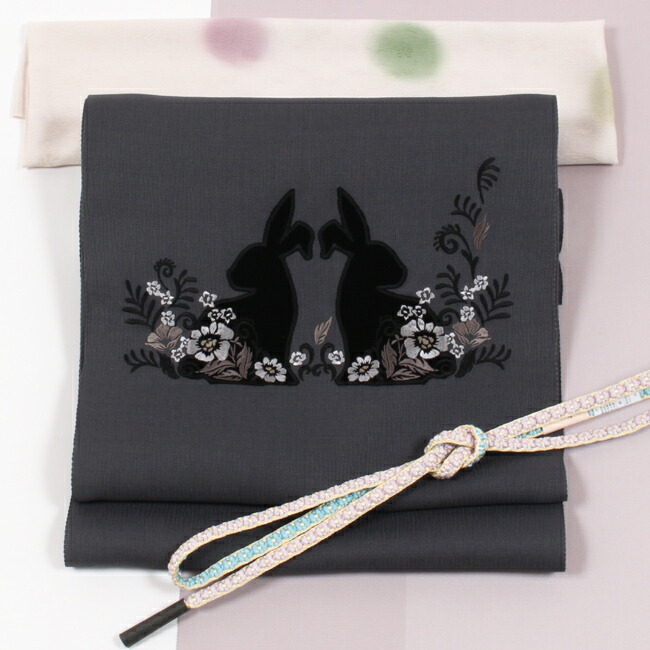 楽天市場】【2/26まで☆エントリーでP3倍】【うさぎ】正絹 創作刺繍 九