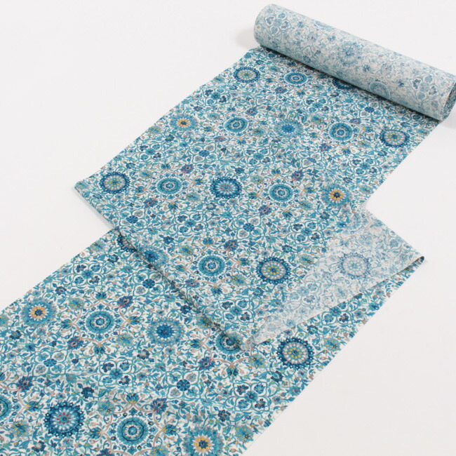 楽天市場】【3/4 20時〜☆20%OFF】特選 本カチン摺り友禅 更紗小紋着尺