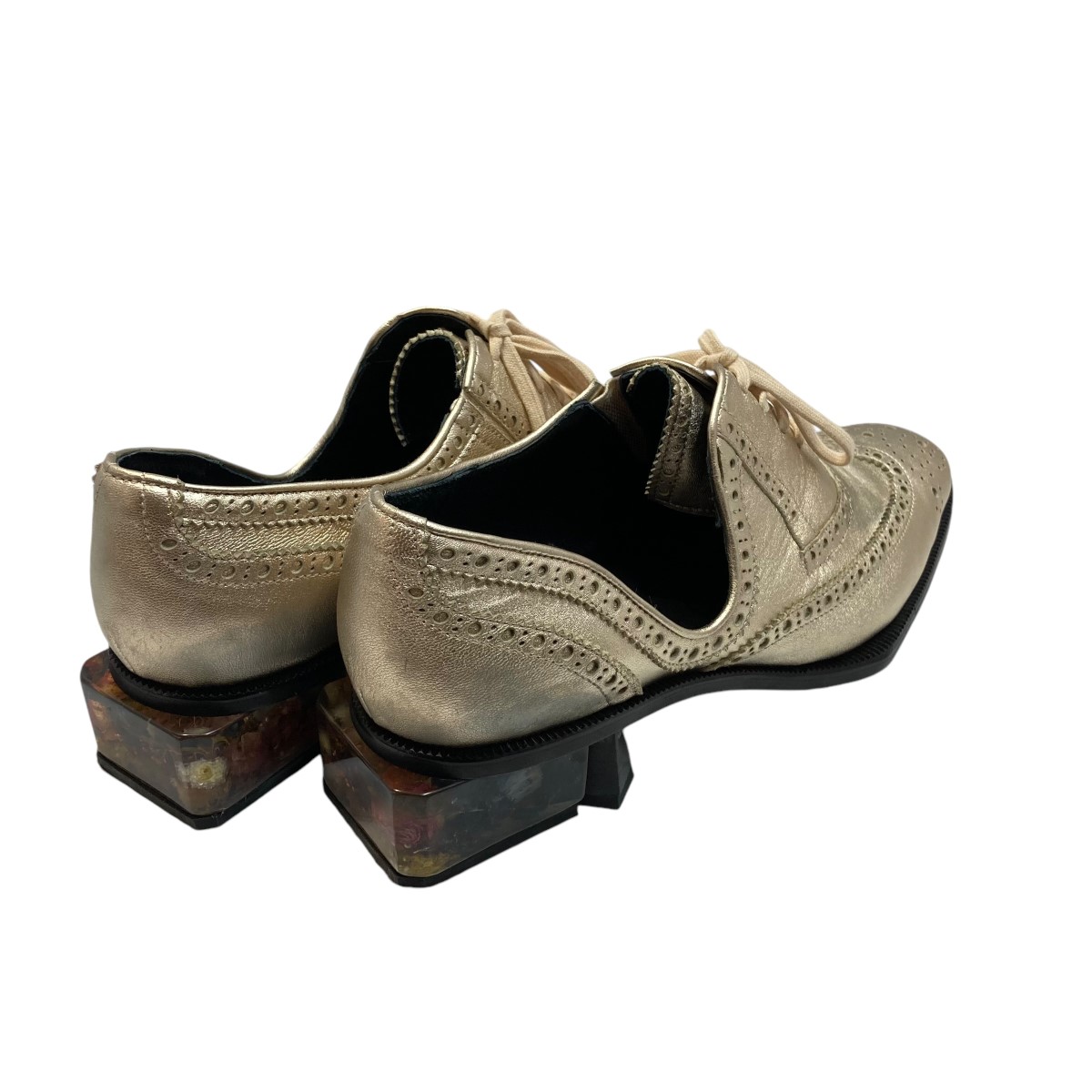 楽天市場】【中古】mabataki美雨レザーシューズ ゴールド サイズ：39