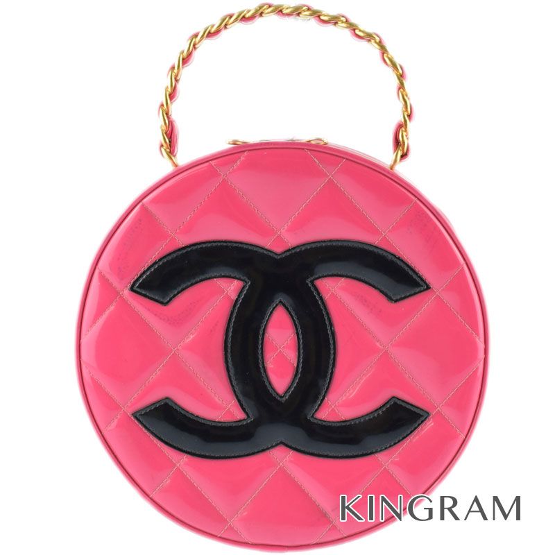 楽天市場】シャネル CHANEL ココマーク 丸型 バニティバッグ ピンク