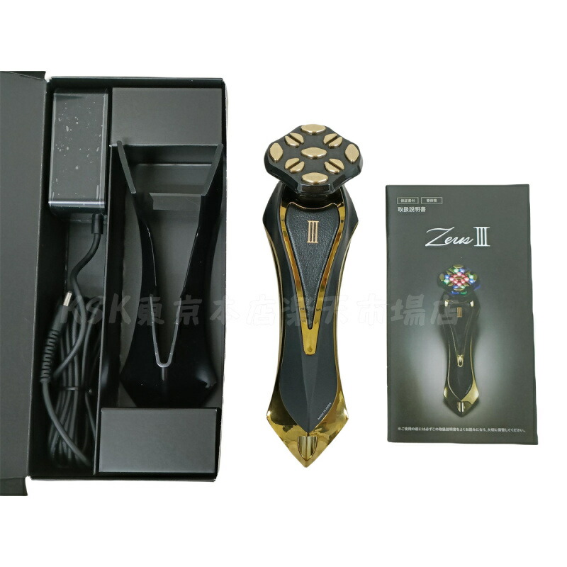 楽天市場】【美容液付き】美顔器 Zeus III Zeus3 シャンパンゴールド