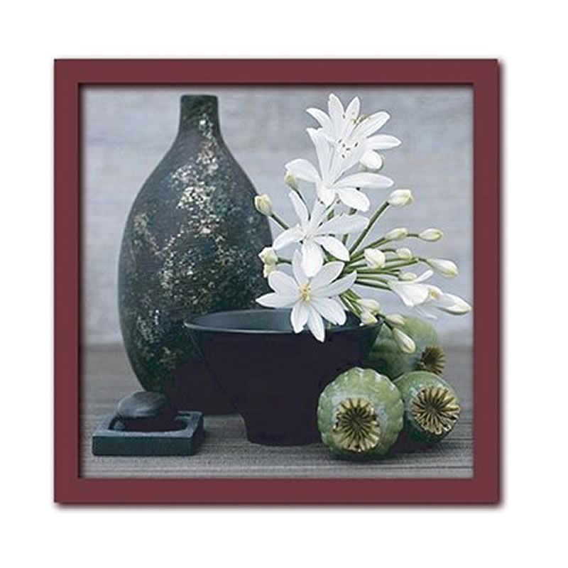 楽天市場】【スーパーセール価格】 アートパネル 白い花 ケシ属果実