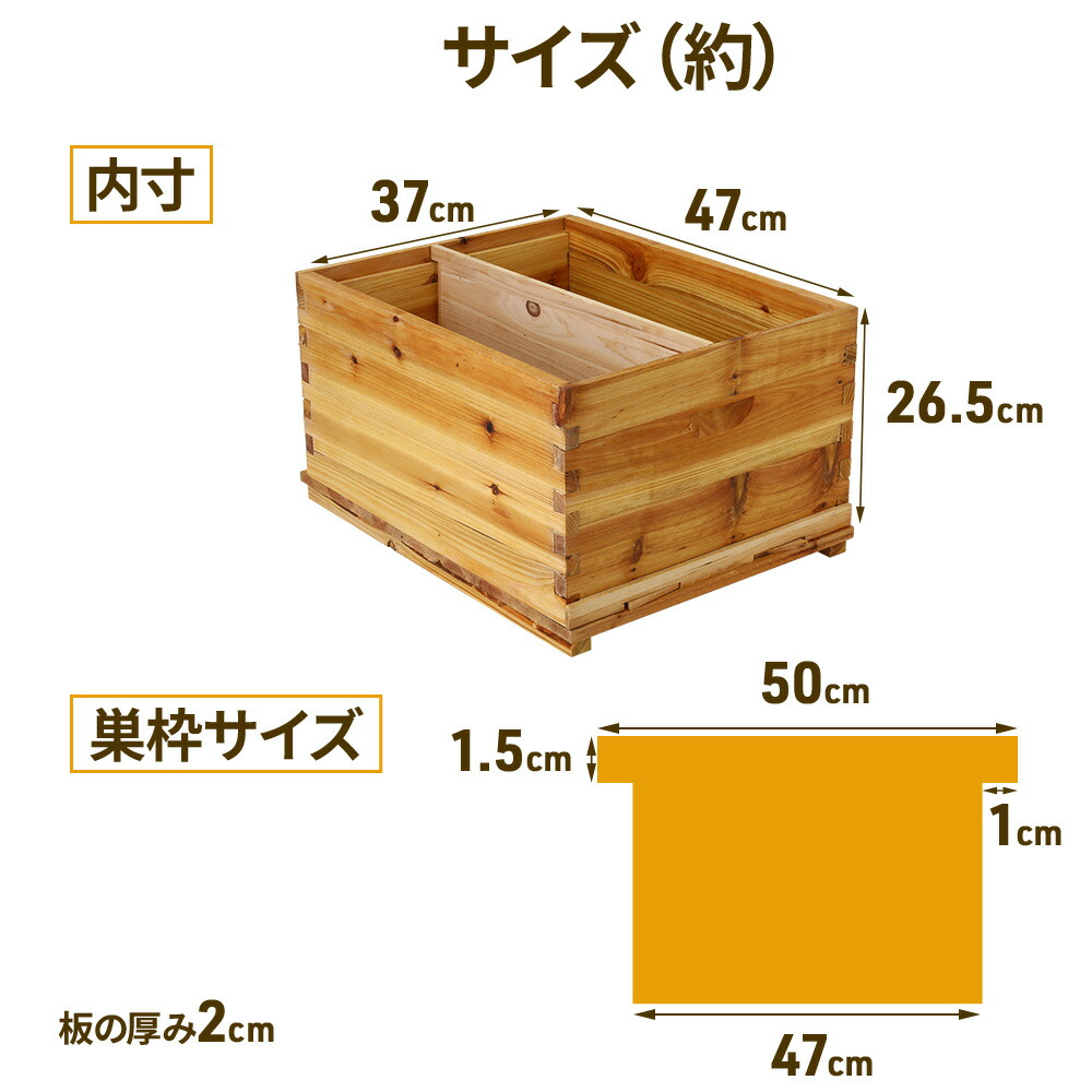 楽天市場】【半額&5%OFFクーポン配布3/1 利用条件あり】 巣箱 ミツバチ