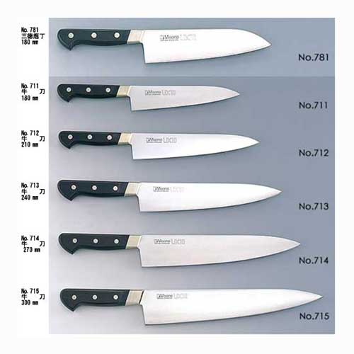 楽天市場】ミソノ MISONO UX10 牛刀 ツバ付 300mm包丁 NO.715 本刃