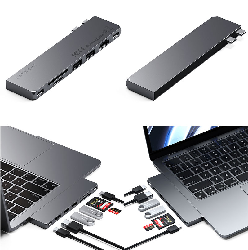 楽天市場】【国内正規品】 Satechi Pro Hub Slim USB-C PRO PD対応