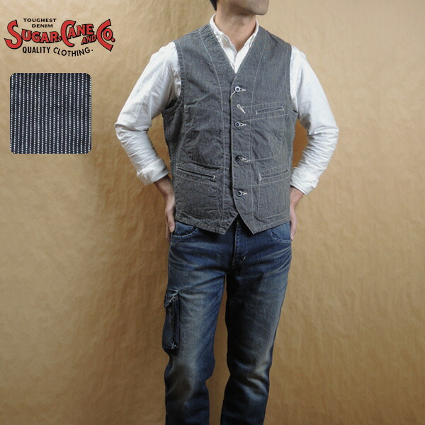 楽天市場】SUGAR CANE シュガーケーン ジーンコード ワーク ベスト