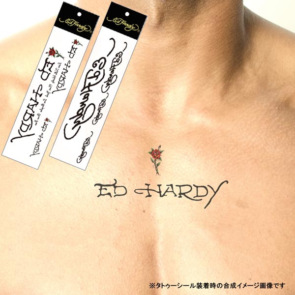 楽天市場】エドハーディー タトゥーシール Ed Hardy ボディーシール
