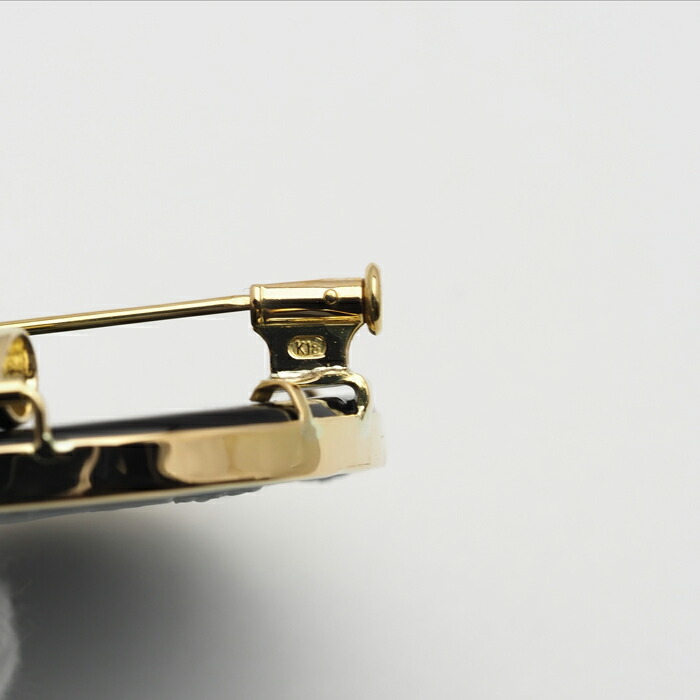 楽天市場】K18 メノウカメオ ペンダント ブローチ 35×45mm 18金