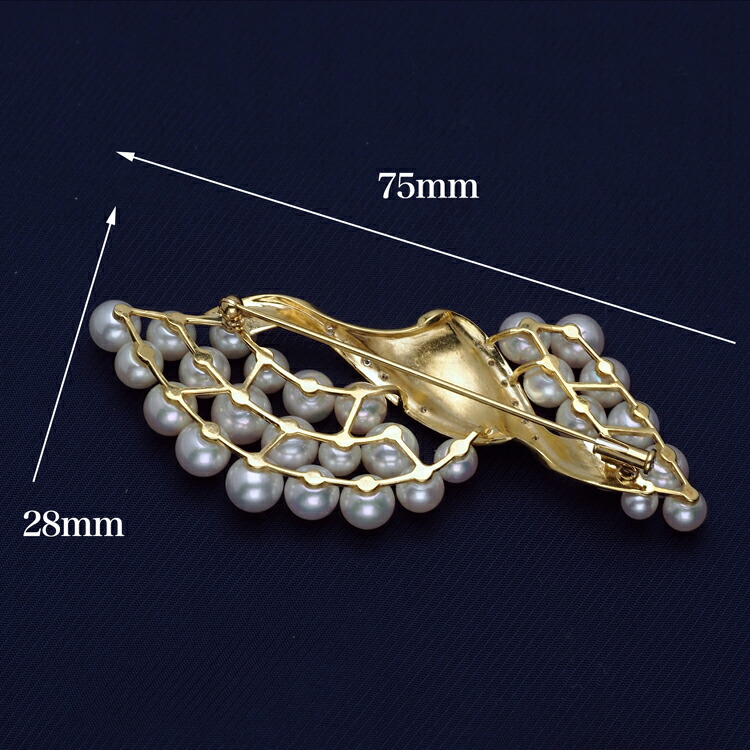 K18 シルバー 18金 コンビ アコヤパール 真珠 天使 ペンダント