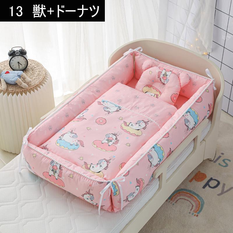 楽天市場】ベビーベッド 折りたたみ 赤ちゃん 4点セット ベッドイン