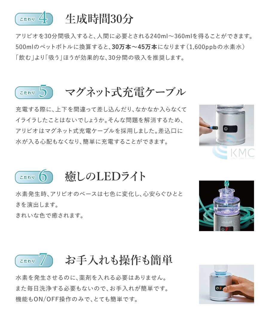 楽天市場】小型純水素ガス吸入器 alivioH アリビオ【水素】【水素吸入