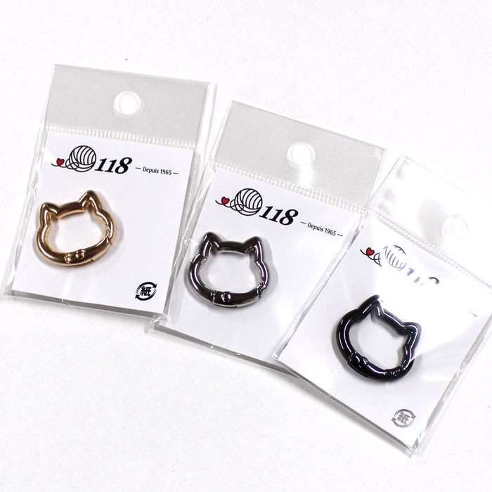 楽天市場】テライ 猫型 カラビナ 内径18mm : けいとのコーダ