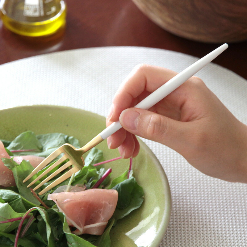 楽天市場】クチポール GOA ホワイトゴールド デザートフォーク 正規品