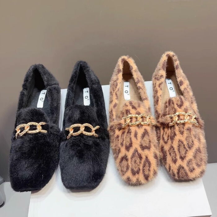 楽天市場】ローファー ビットローファー レディース ヒョウ柄