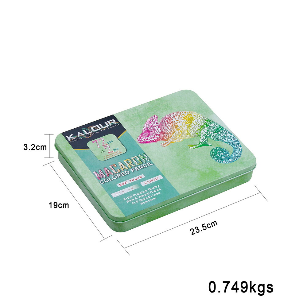 楽天市場】【大特価セール】色鉛筆74色セット 【マカロン系72色+HP