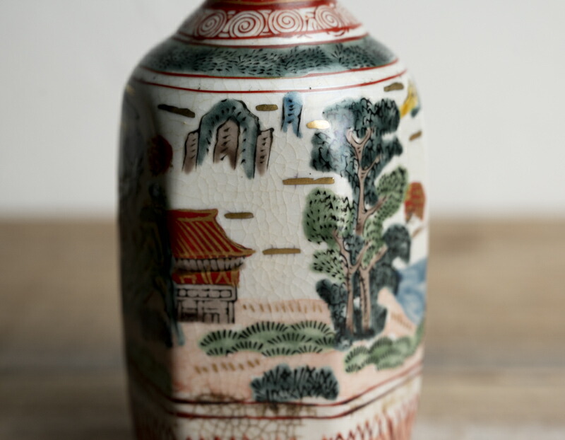 楽天市場】骨董○九谷焼色絵山水文徳利○お燗徳利 | 明治時代-19世紀頃