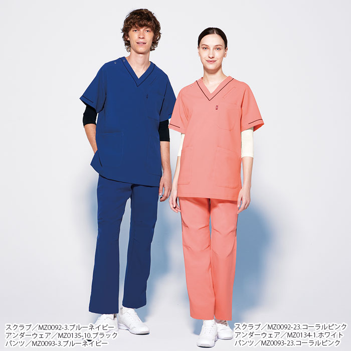 楽天市場】ミズノ スクラブ 3S〜7L 医療 白衣 MZ-0092 男女兼用 メンズ