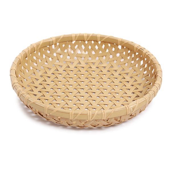 楽天市場】盛篭 亀甲 盛篭 [ 当て渕 ] L 4371 竹籠 カゴ 丸 白竹 真竹