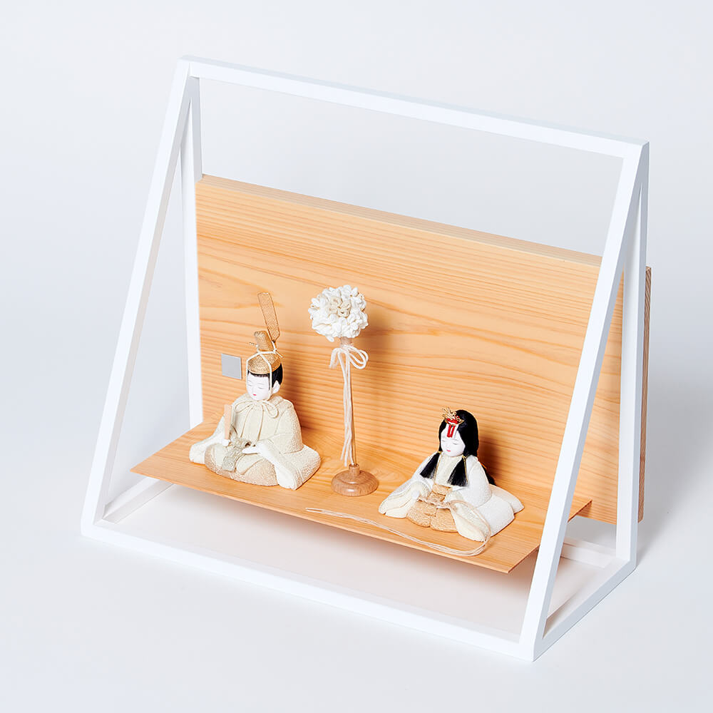 楽天市場】人形 インテリア 壁掛け 飾台付き 伝統工芸品 お雛様 江戸