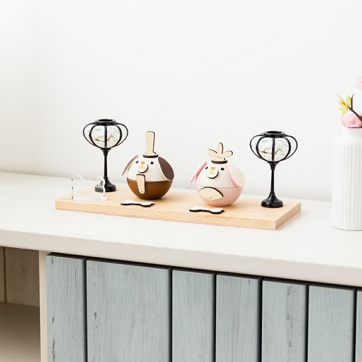 楽天市場】ペット用 雛人形 木製 犬 ワンちゃん ひなまる 骨プレート付