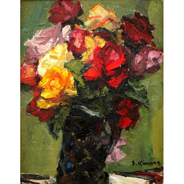 楽天市場】木村 捷司「薔薇」油絵・F6号 東京美術学校卒 七飯町に記念