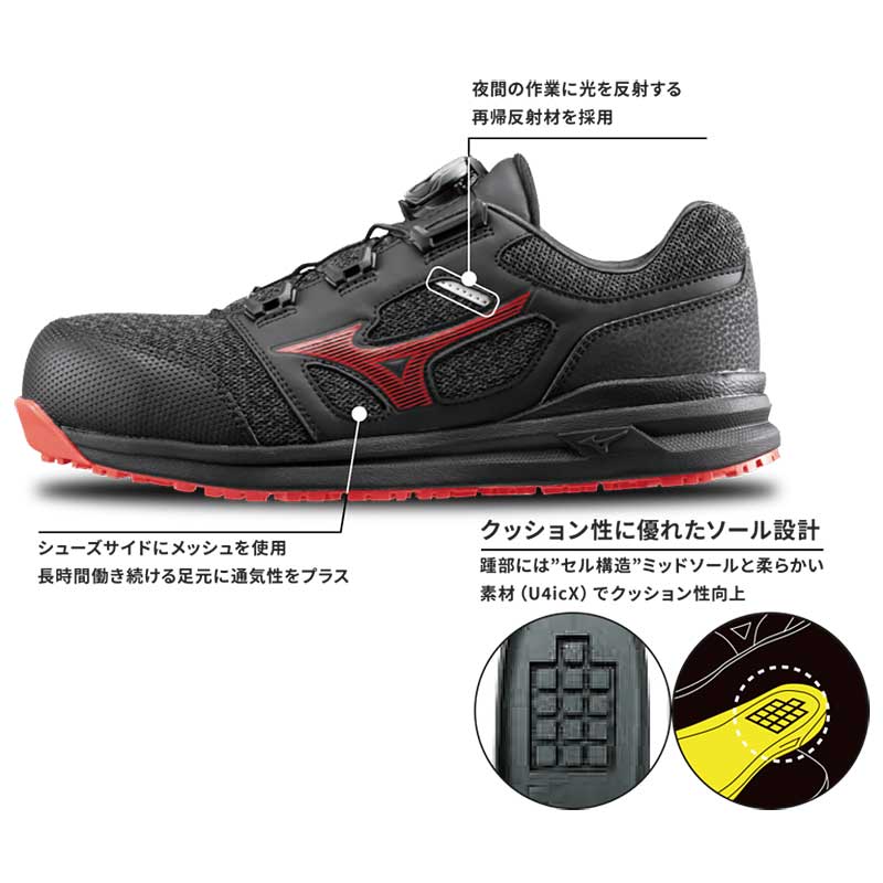 楽天市場】☆ミズノ/MIZUNO F1GA220209 安全靴 オールマイティ LS II