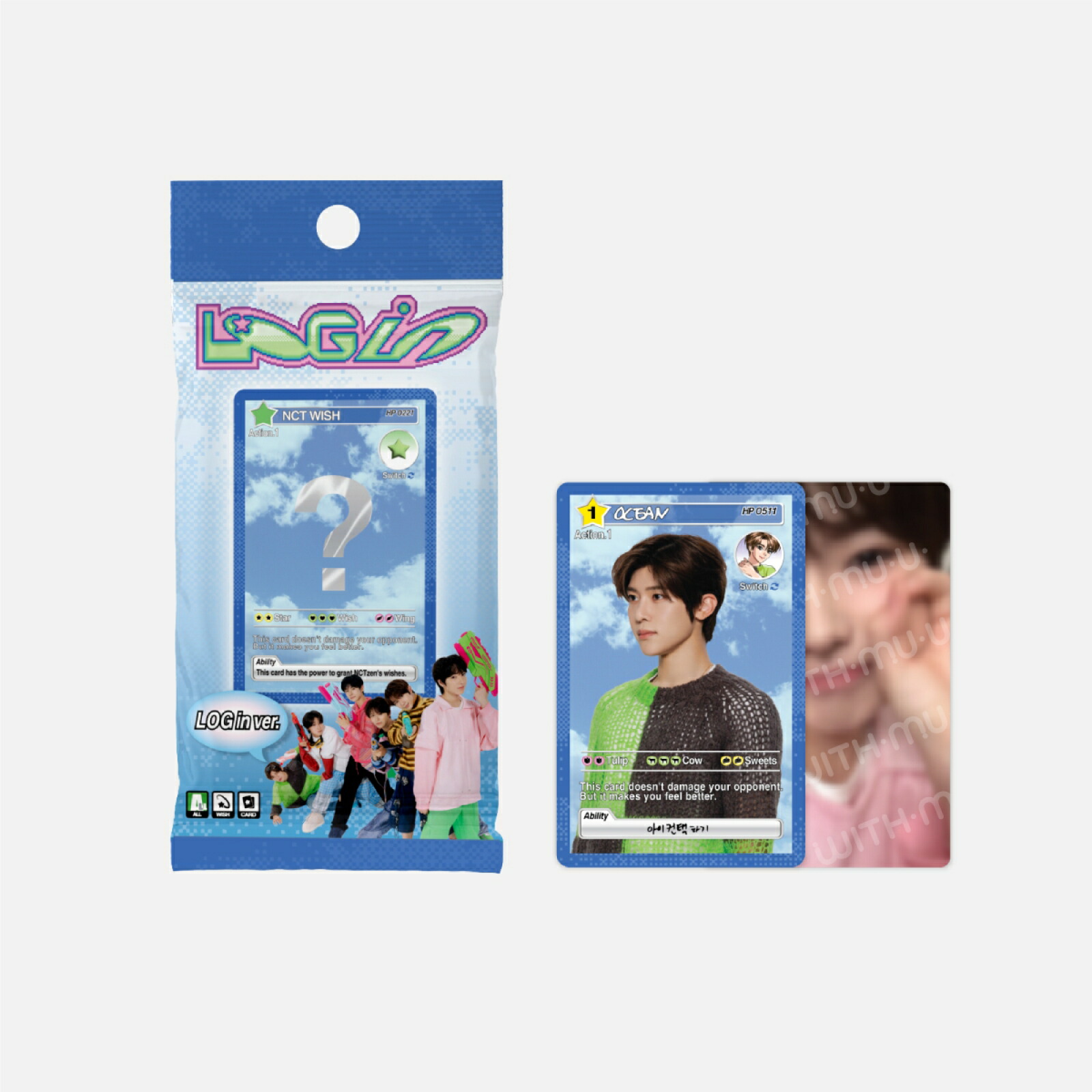 楽天市場】NCT WISH - RANDOM TRADING CARD (LOG in ver.)ブルー